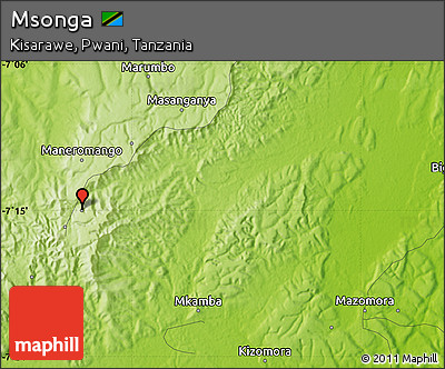 Physical Map of Msonga