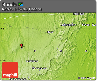 Physical Map of Banda
