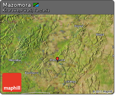 Satellite Map of Mazomora