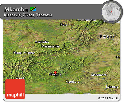 Satellite Panoramic Map of Mkamba