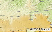 Physical Map of the area around 7° 10' 2" S, 39° 52' 30" W