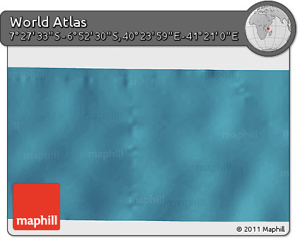 Satellite 3D Map of the Area around 7° 10' 2" S, 40° 52' 30" E