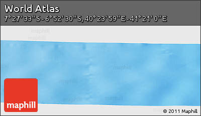 Physical Panoramic Map of the Area around 7° 10' 2" S, 40° 52' 30" E