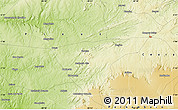 Physical Map of the area around 7° 10' 2" S, 40° 43' 30" W