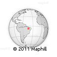 Outline Map of the Area around 7° 10' 2" S, 43° 16' 29" W, rectangular outline