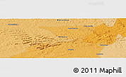 Political Panoramic Map of the area around 7° 10' 2" S, 46° 40' 29" W