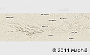 Shaded Relief Panoramic Map of the area around 7° 10' 2" S, 46° 40' 29" W