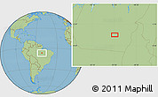 Savanna Style Location Map of the area around 7° 10' 2" S, 51° 46' 29" W
