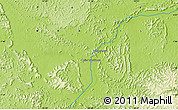 Physical Map of the area around 7° 10' 2" S, 52° 37' 30" W