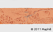 Political Panoramic Map of the area around 7° 10' 2" S, 52° 37' 30" W