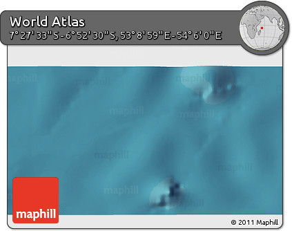 Satellite 3D Map of the Area around 7° 10' 2" S, 53° 37' 30" E