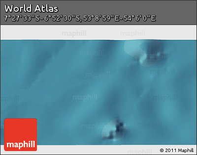 Satellite 3D Map of the Area around 7° 10' 2" S, 53° 37' 30" E