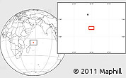 Blank Location Map of the area around 7° 10' 2" S, 56° 10' 29" E