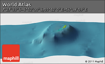 Satellite Panoramic Map of the Area around 7° 10' 2" S, 56° 10' 29" E