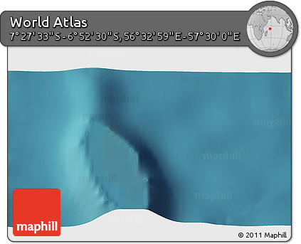 Satellite 3D Map of the Area around 7° 10' 2" S, 57° 1' 29" E