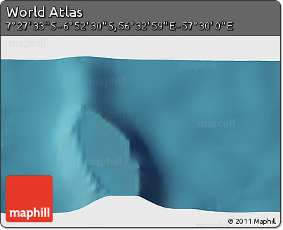 Satellite 3D Map of the Area around 7° 10' 2" S, 57° 1' 29" E