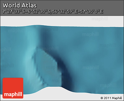 Satellite 3D Map of the Area around 7° 10' 2" S, 57° 1' 29" E