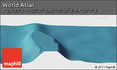 Satellite Panoramic Map of the Area around 7° 10' 2" S, 57° 1' 29" E