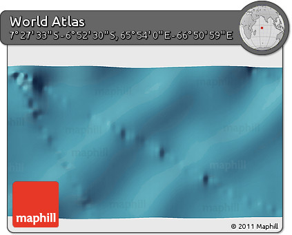 Satellite 3D Map of the Area around 7° 10' 2" S, 66° 22' 30" E