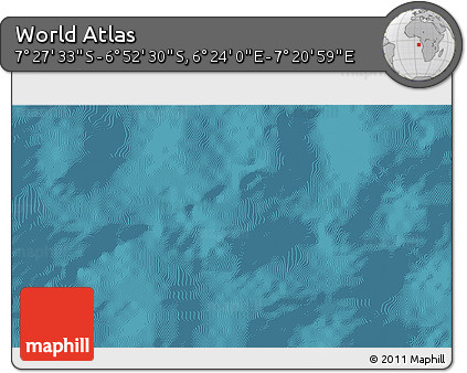 Satellite 3D Map of the Area around 7° 10' 2" S, 6° 52' 30" E