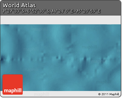 Satellite 3D Map of the Area around 7° 10' 2" S, 74° 52' 30" E