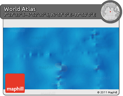 Physical 3D Map of the Area around 7° 10' 2" S, 77° 25' 30" E
