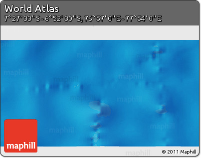 Physical 3D Map of the Area around 7° 10' 2" S, 77° 25' 30" E