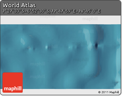 Satellite 3D Map of the Area around 7° 10' 2" S, 78° 16' 30" E