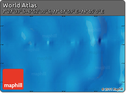 Physical Map of the Area around 7° 10' 2" S, 78° 16' 30" E