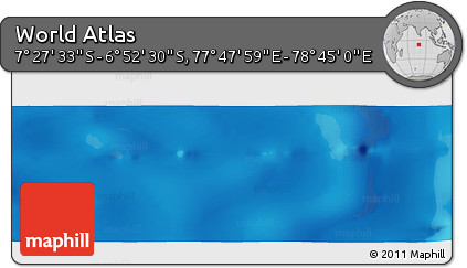 Physical Panoramic Map of the Area around 7° 10' 2" S, 78° 16' 30" E