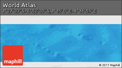 Physical Panoramic Map of the Area around 7° 10' 2" S, 7° 43' 29" E