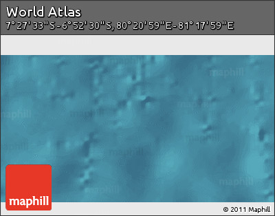 Satellite 3D Map of the Area around 7° 10' 2" S, 80° 49' 29" E