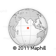 Outline Map of the Area around 7° 10' 2" S, 81° 40' 30" E, rectangular outline