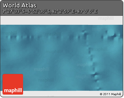 Satellite 3D Map of the Area around 7° 10' 2" S, 82° 31' 30" E