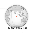 Outline Map of the Area around 7° 10' 2" S, 85° 55' 30" E, rectangular outline