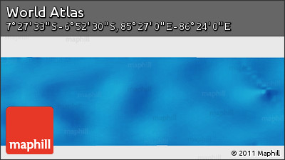 Physical Panoramic Map of the Area around 7° 10' 2" S, 85° 55' 30" E