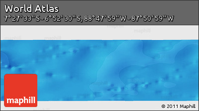 Political Panoramic Map of the Area around 7° 10' 2" S, 88° 19' 29" W