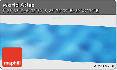 Physical Panoramic Map of the Area around 7° 10' 2" S, 89° 19' 29" E