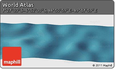 Satellite Panoramic Map of the Area around 7° 10' 2" S, 89° 19' 29" E