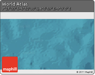 Satellite 3D Map of the Area around 7° 10' 2" S, 8° 34' 29" E