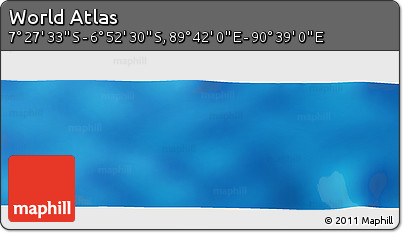 Physical Panoramic Map of the Area around 7° 10' 2" S, 90° 10' 30" E