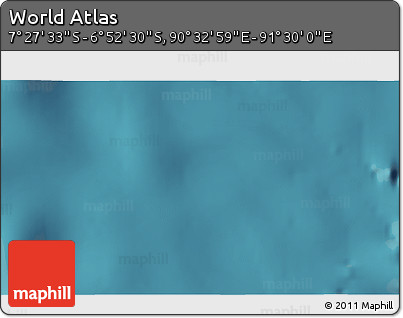 Satellite 3D Map of the Area around 7° 10' 2" S, 91° 1' 30" E