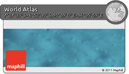 Satellite Panoramic Map of the Area around 7° 10' 2" S, 96° 7' 30" E