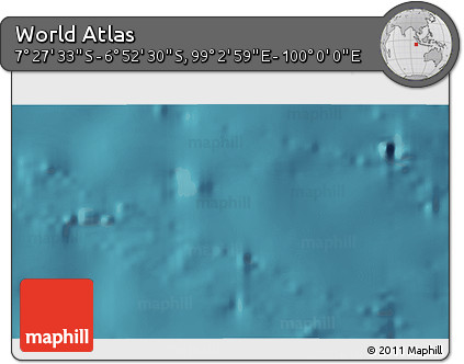 Satellite 3D Map of the Area around 7° 10' 2" S, 99° 31' 30" E