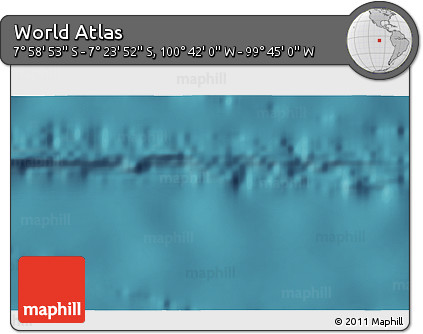 Satellite 3D Map of the Area around 7° 41' 23" S, 100° 13' 29" W
