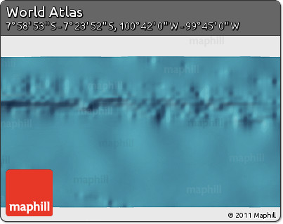 Satellite 3D Map of the Area around 7° 41' 23" S, 100° 13' 29" W