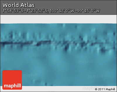 Satellite 3D Map of the Area around 7° 41' 23" S, 100° 13' 29" W