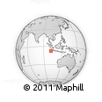 Outline Map of the Area around 7° 41' 23" S, 102° 4' 29" E, rectangular outline