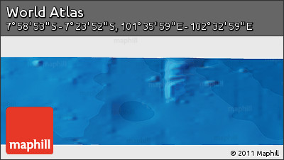 Political Panoramic Map of the Area around 7° 41' 23" S, 102° 4' 29" E