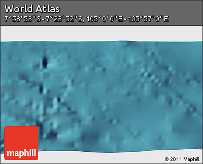 Satellite 3D Map of the Area around 7° 41' 23" S, 105° 28' 29" E